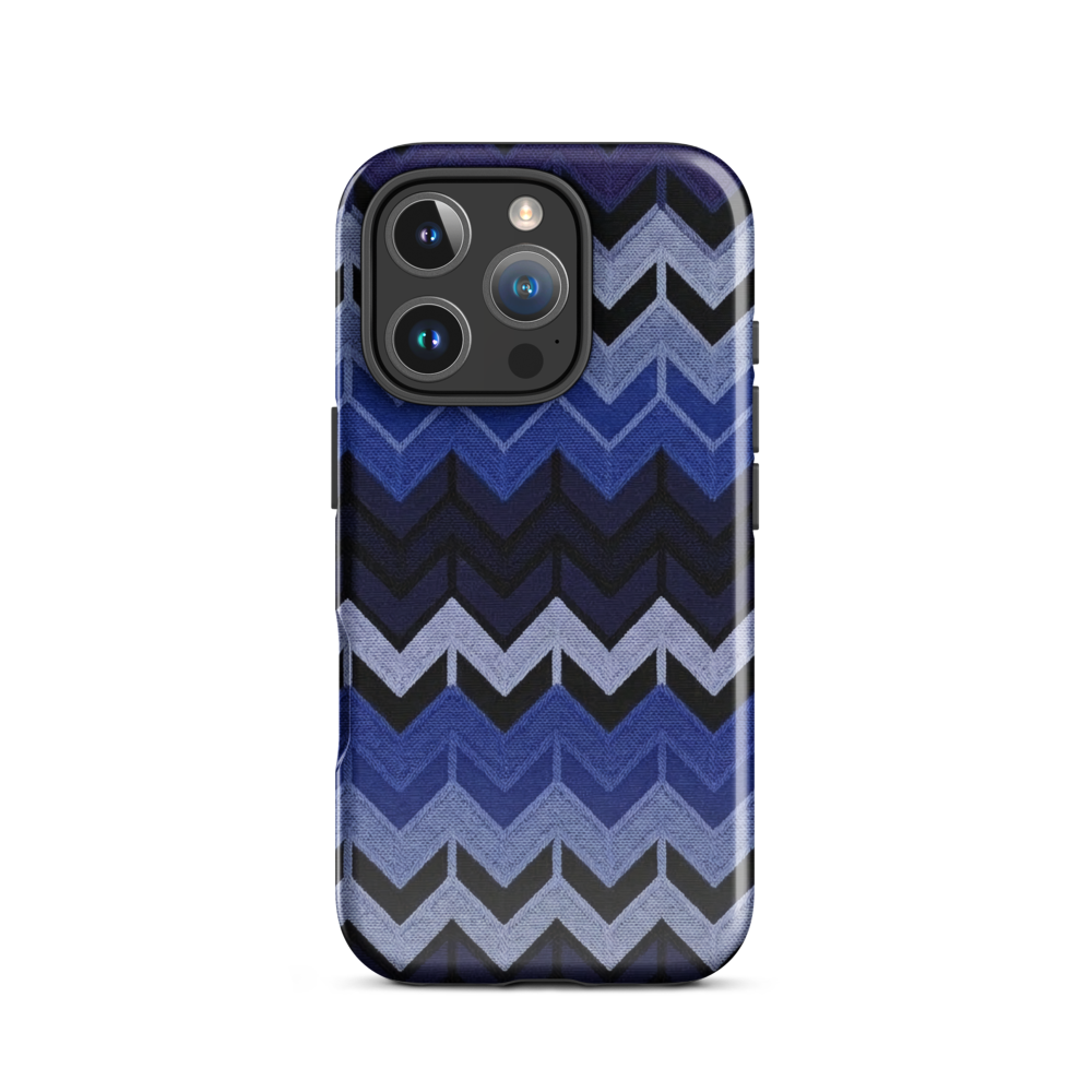 Blue Chevron Tough Case for iPhone®