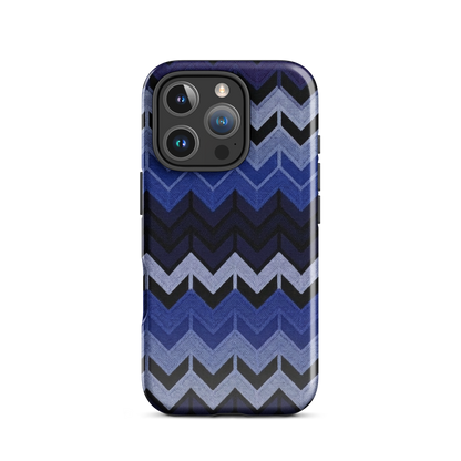 Blue Chevron Tough Case for iPhone®
