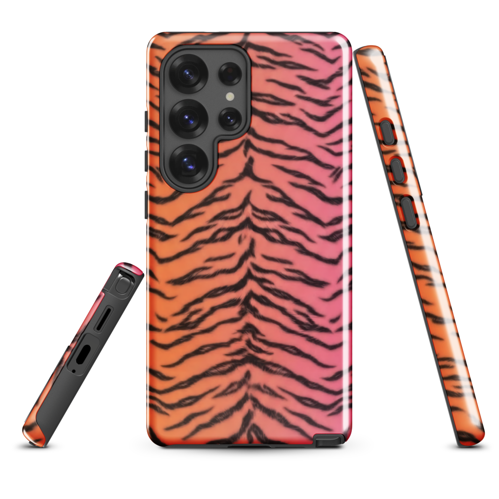 Sunset Tiger Print Tough Case for Samsung