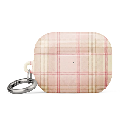 Pink & Cream Plaid Coquette Print Case for AirPods®