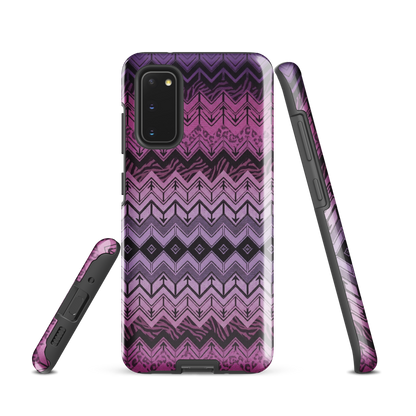Purple Chevron Zebra & Leopard Print Tough Case for Samsung