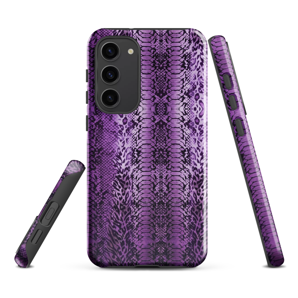 Purple Snake Skin Tough Case for Samsung