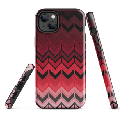 Red Chevron Tough Case for iPhone®