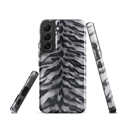 Gray Tiger Print Tough Case for Samsung