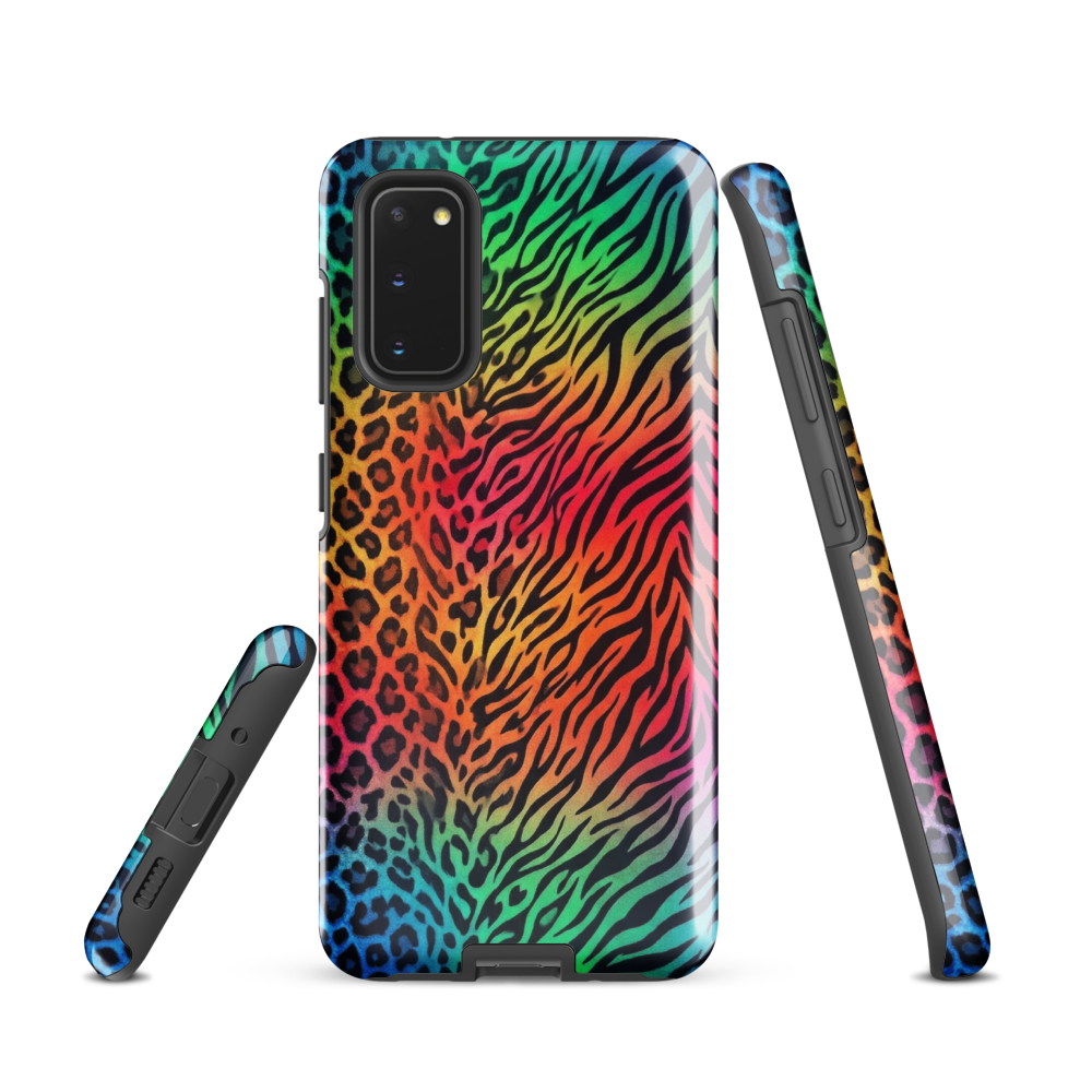 Rainbow Leopard & Zebra print Tough Case for Samsung