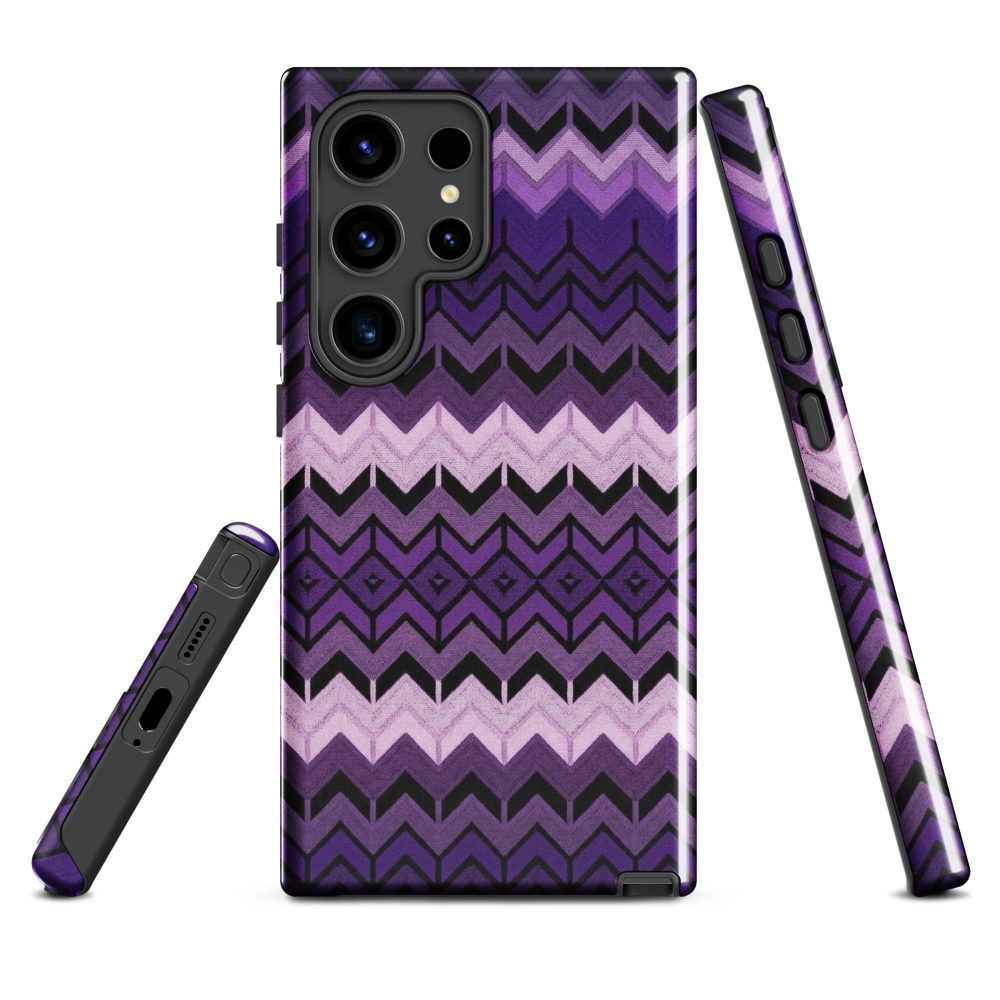 Purple Chevron Tough Case for Samsung