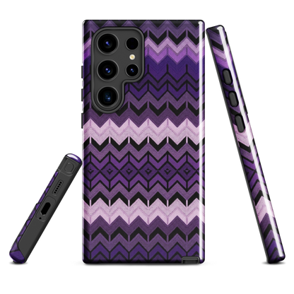 Purple Chevron Tough Case for Samsung