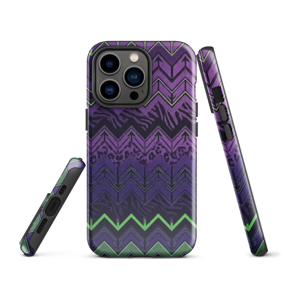 Halloween Edition Chevron Zebra & Leopard Print Tough Case for iPhone®
