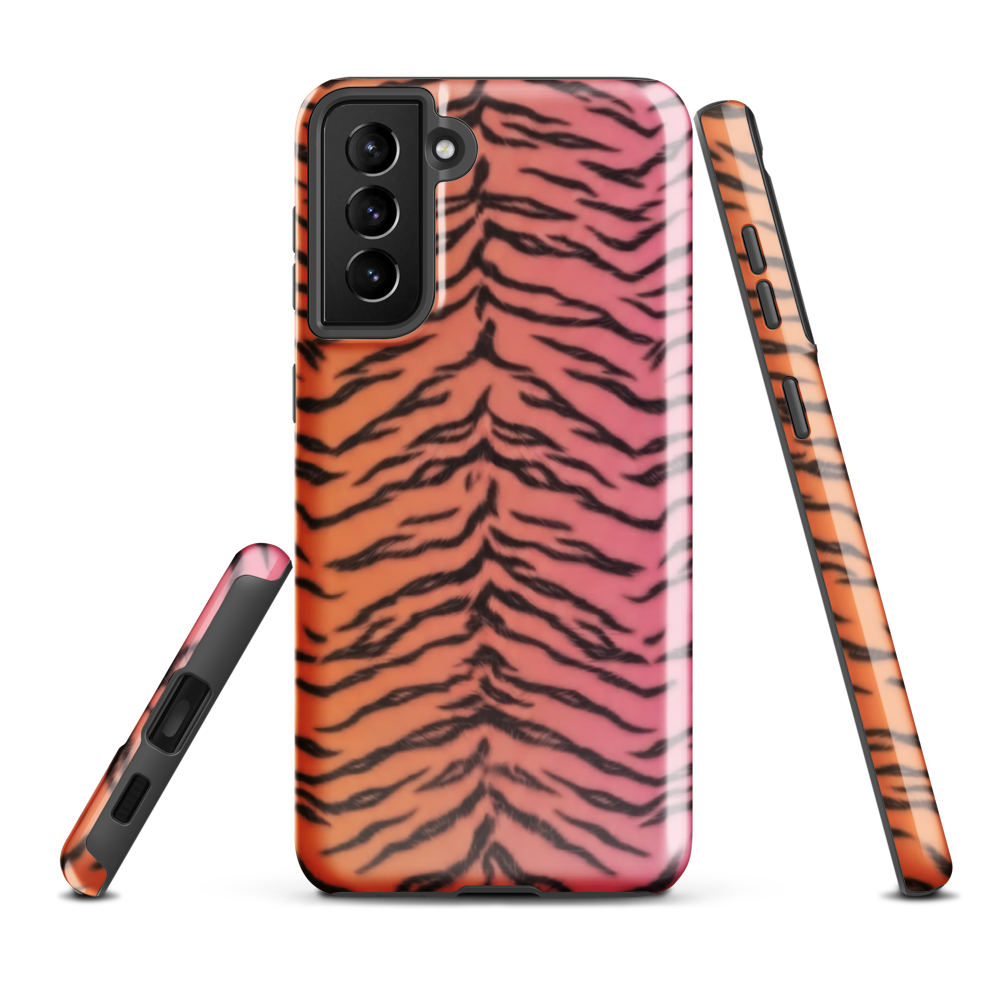 Sunset Tiger Print Tough Case for Samsung