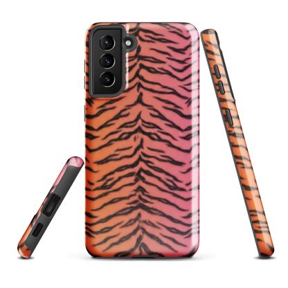 Sunset Tiger Print Tough Case for Samsung