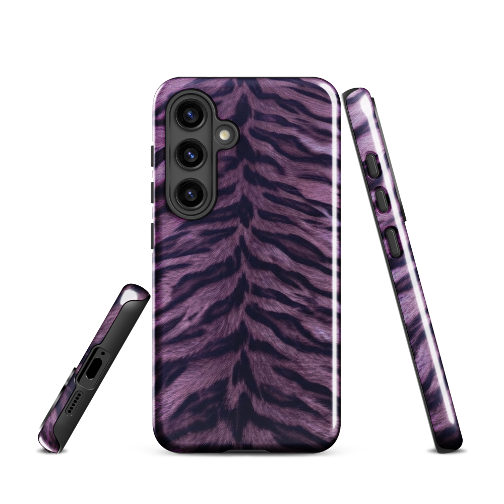 Purple Tiger Print Tough Case for Samsung