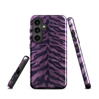 Purple Tiger Print Tough Case for Samsung