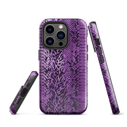 Purple Snake Skin Tough Case for iPhone®