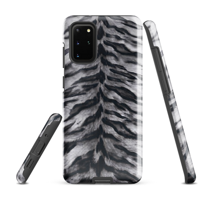 Gray Tiger Print Tough Case for Samsung