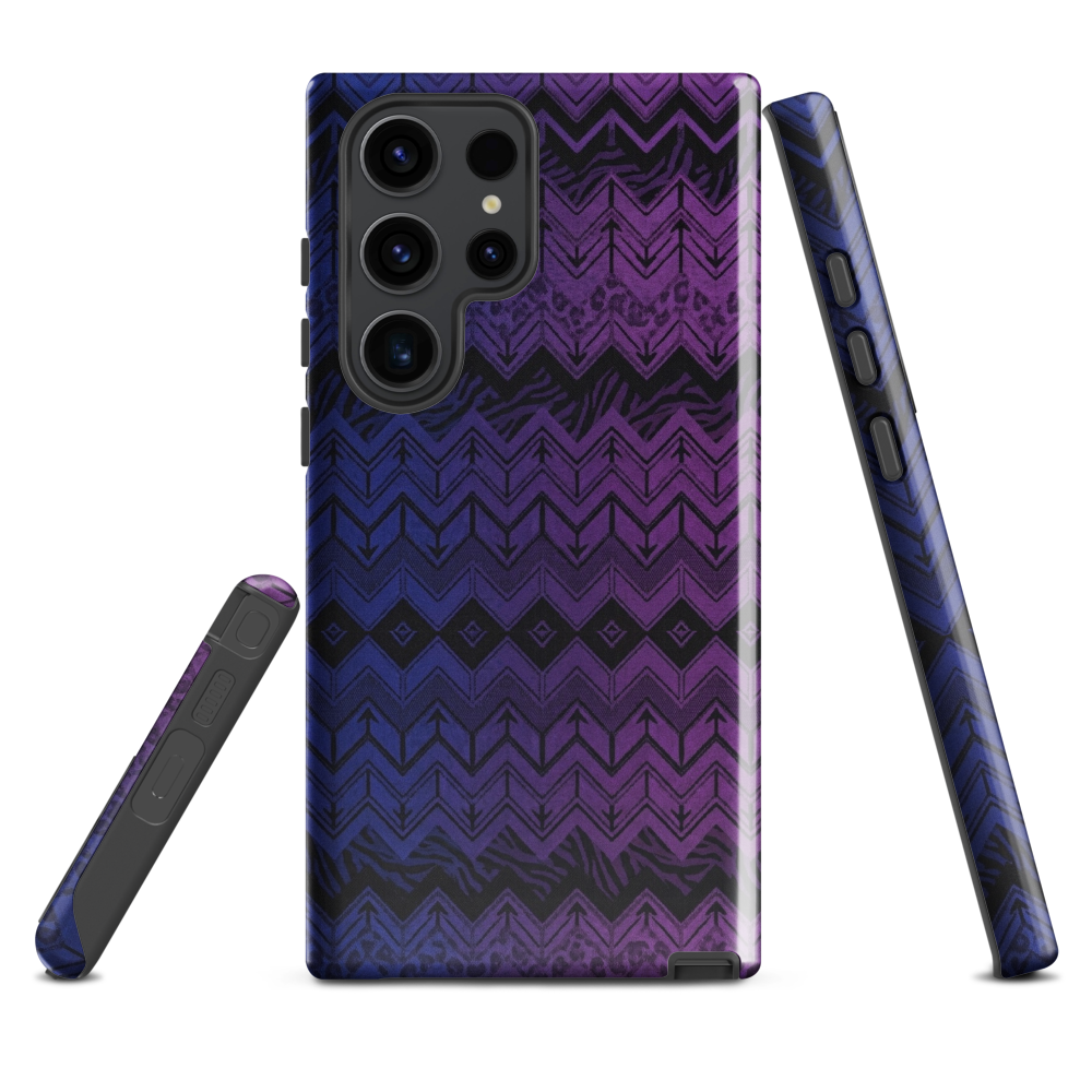 Purple & Blue Chevron Classic Tough Case for Samsung