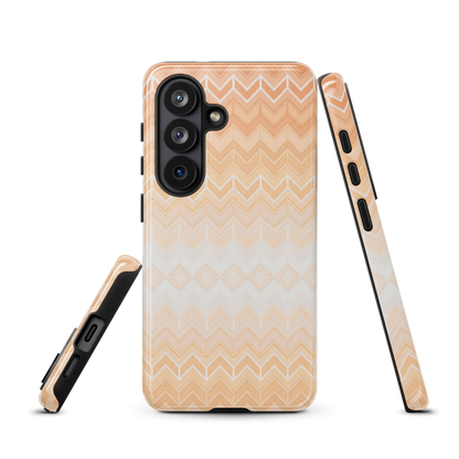 Orange Chevron Tough Case for Samsung