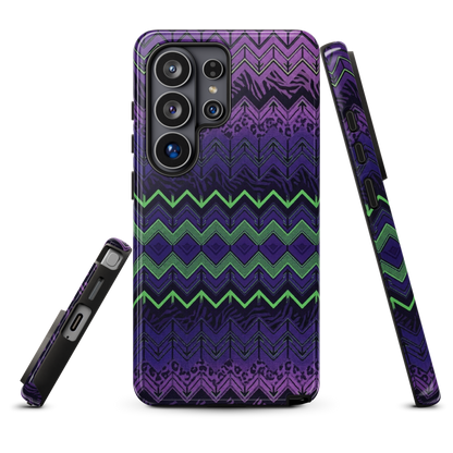 Halloween Chevron Purple & Green Edition Tough Case for Samsung