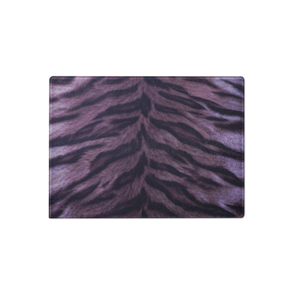Purple Tiger Print Glass Cutting Board