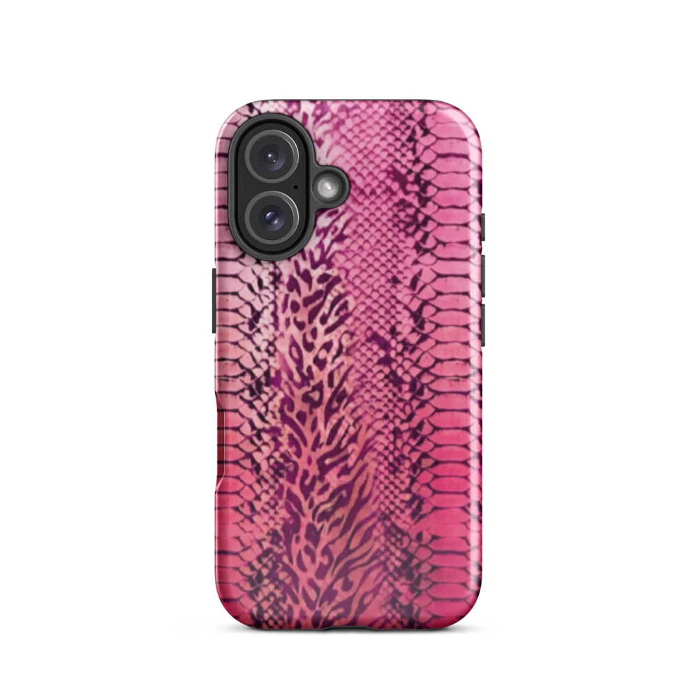 Pink Leopard Print and Snake Skin Tough Case for iPhone®