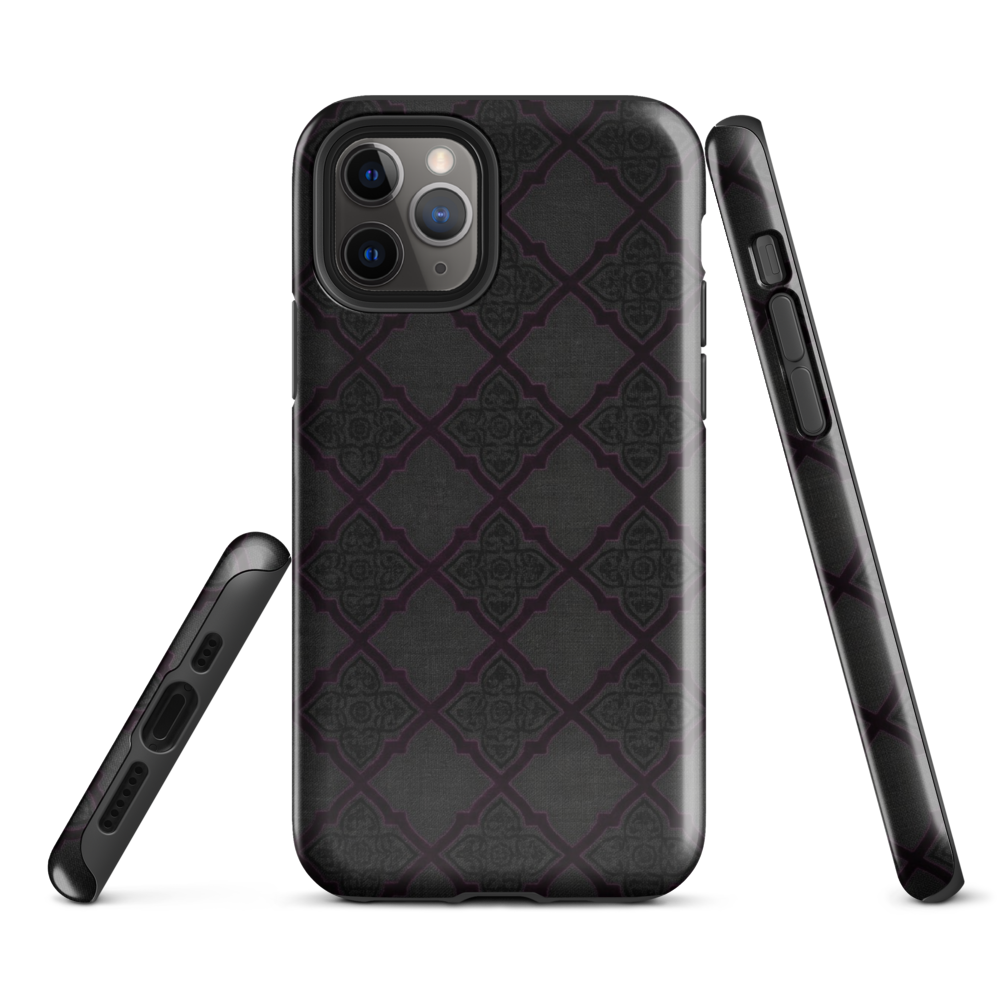 Black and Purple Whimsy Mall Goth Tough Case for iPhone®