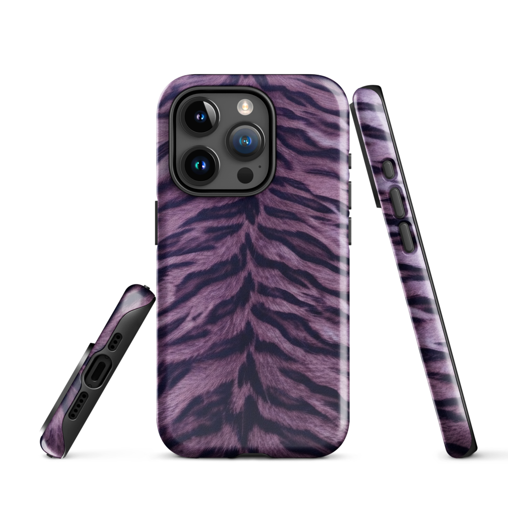 Purple Tiger Print Tough Case for iPhone®