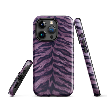 Purple Tiger Print Tough Case for iPhone®