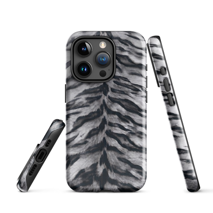 Gray Tiger Print Tough Case for iPhone®