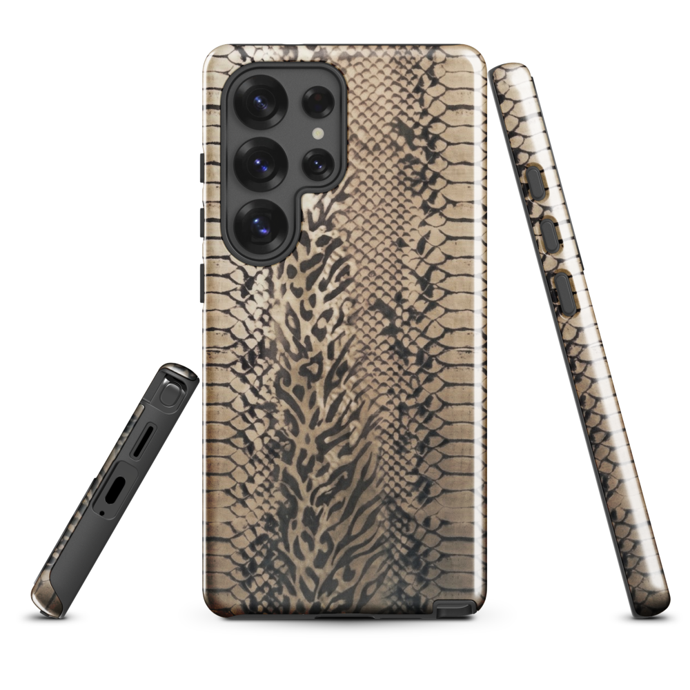 Neutral Snake Skin Tough Case for Samsung