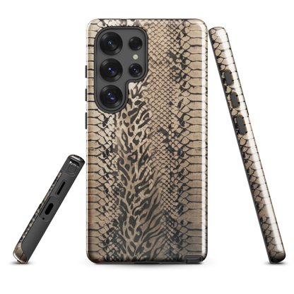 Neutral Snake Skin Tough Case for Samsung