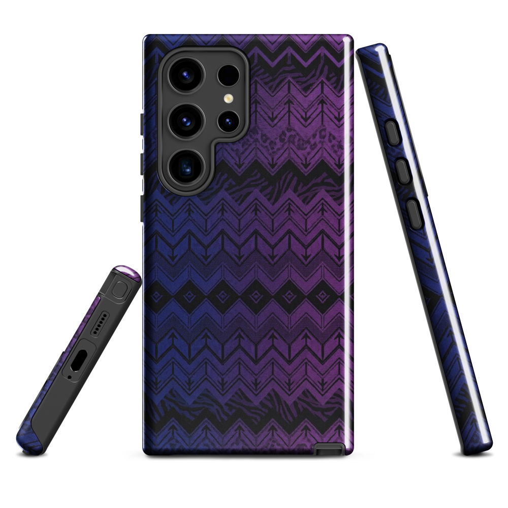 Purple & Blue Chevron Classic Tough Case for Samsung