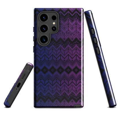 Purple & Blue Chevron Classic Tough Case for Samsung