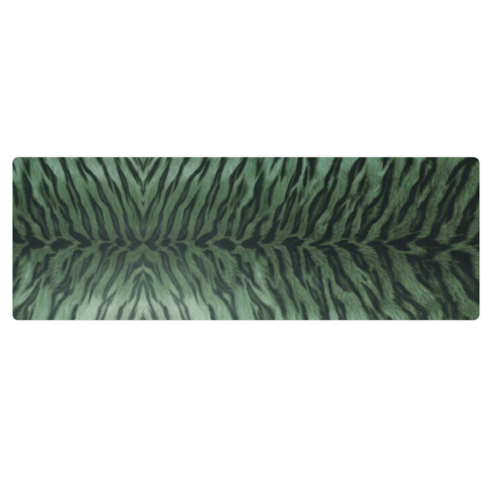 Green Tiger Print Pilates Yoga Mat