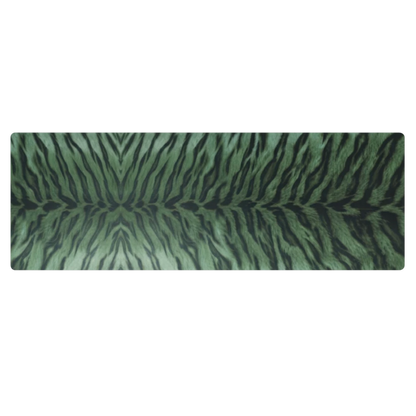 Green Tiger Print Pilates Yoga Mat