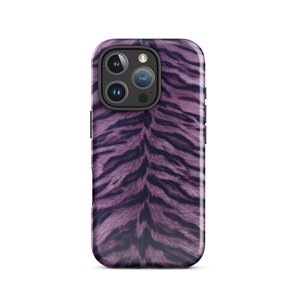 Purple Tiger Print Tough Case for iPhone®