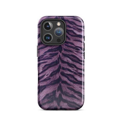 Purple Tiger Print Tough Case for iPhone®