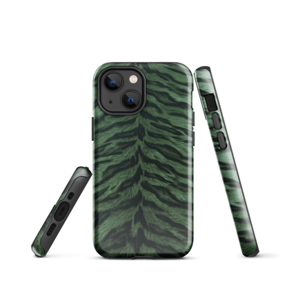 Green Tiger Print Tough Case for iPhone®