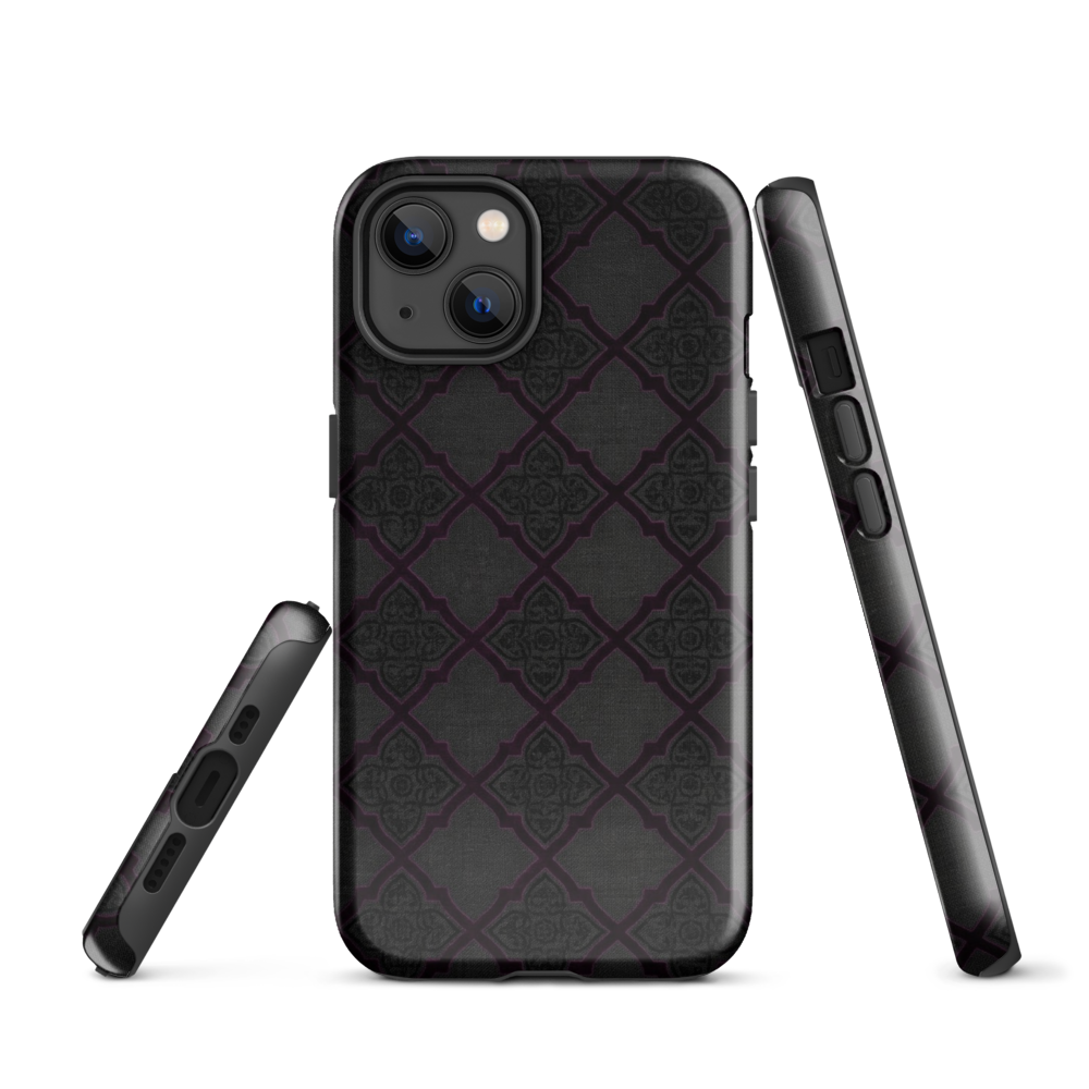 Black and Purple Whimsy Mall Goth Tough Case for iPhone®