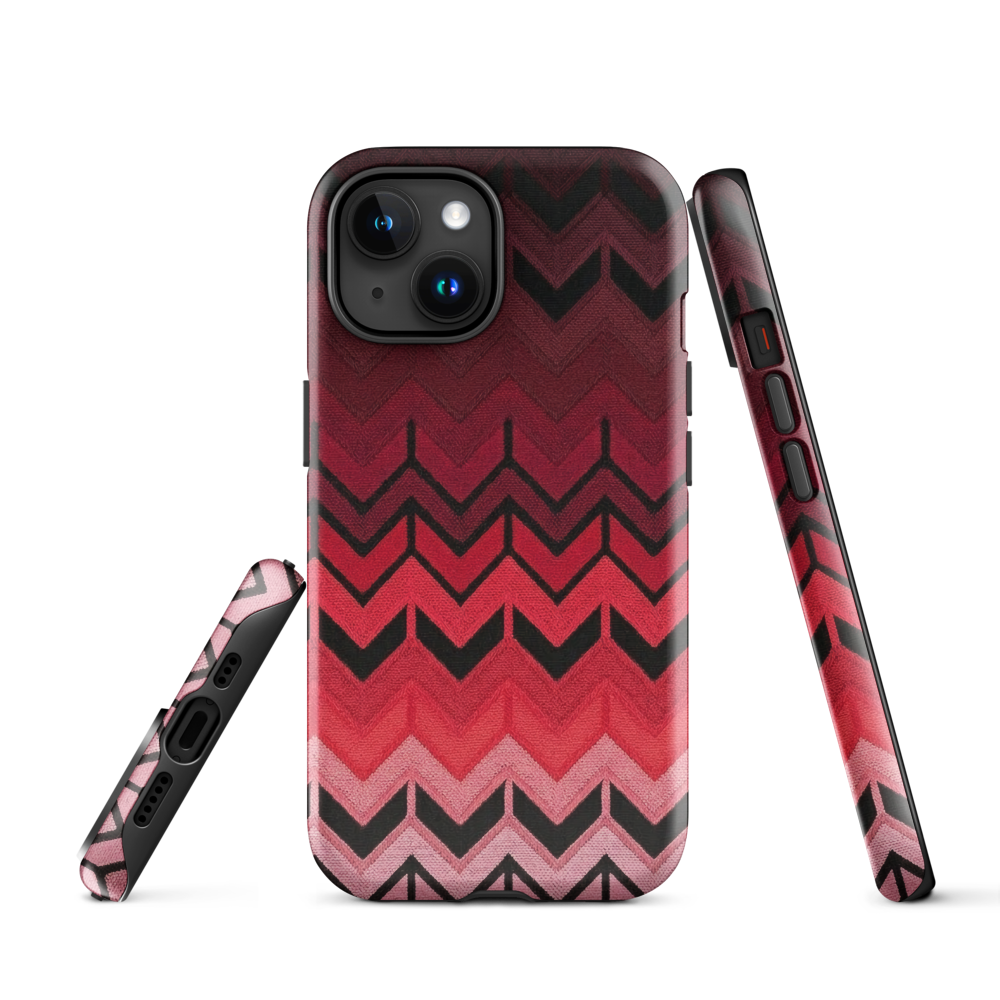 Red Chevron Tough Case for iPhone®