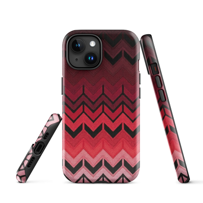 Red Chevron Tough Case for iPhone®