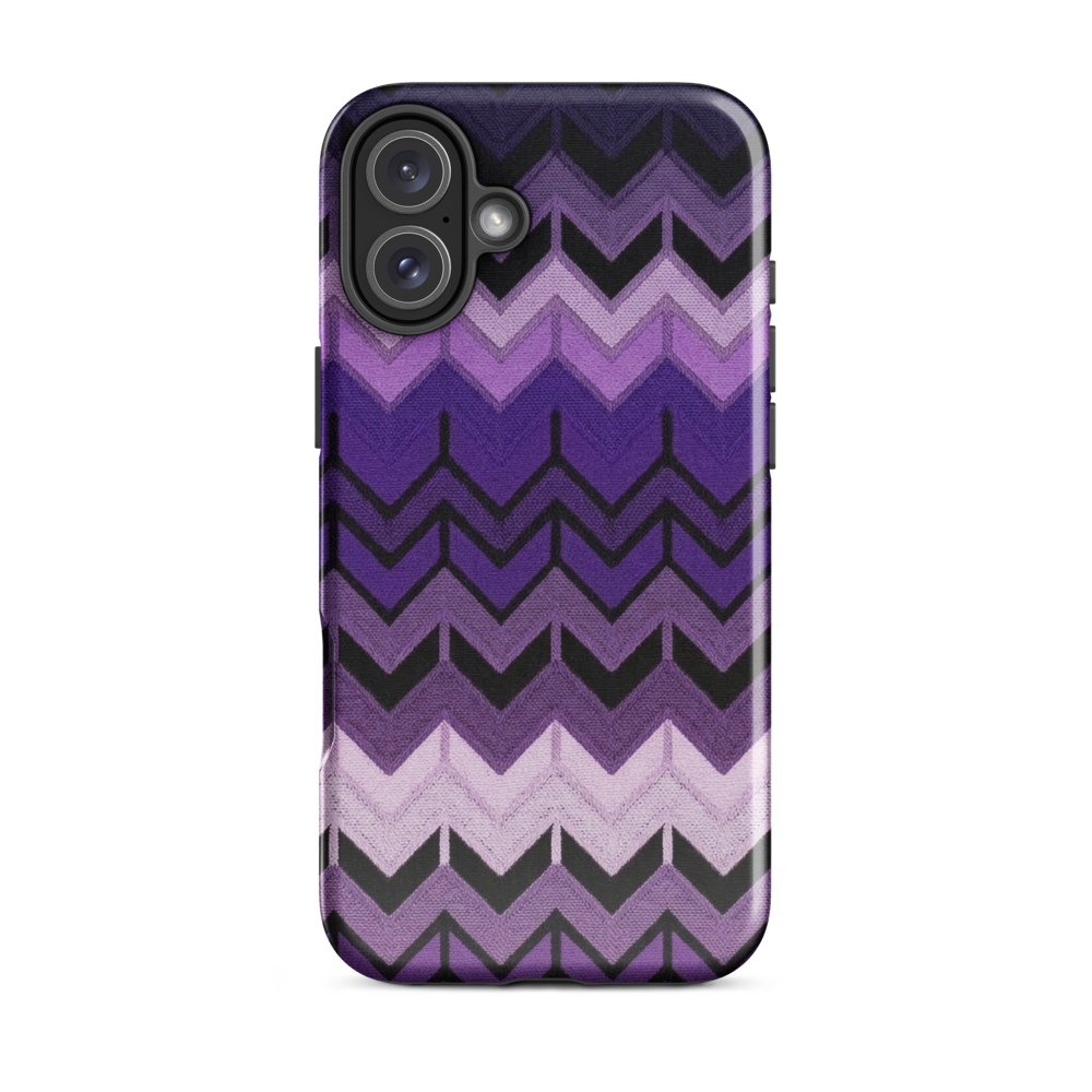 Purple Chevron Tough Case for iPhone®
