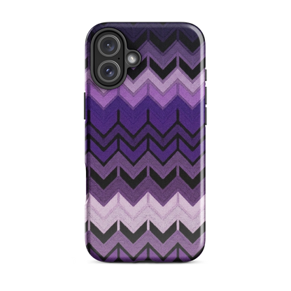 Purple Chevron Tough Case for iPhone®