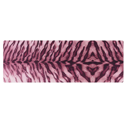 Pink Tiger Print Yoga Mat