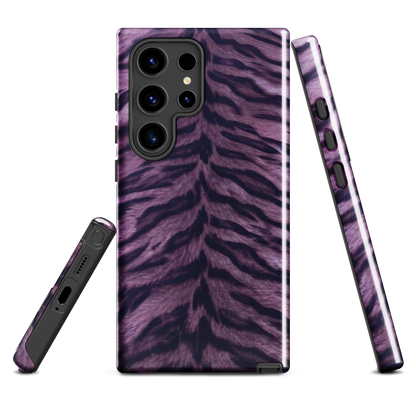 Purple Tiger Print Tough Case for Samsung