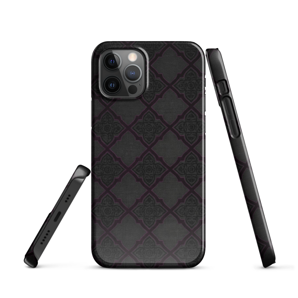 Black and Purple Whimsy Mall Goth Snap Case for iPhone