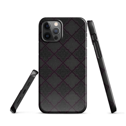 Black and Purple Whimsy Mall Goth Snap Case for iPhone