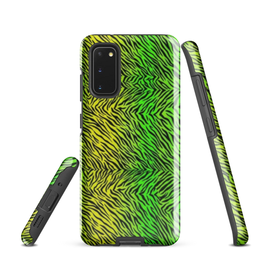 Green & Yellow  Zebra Print Tough Case for Samsung