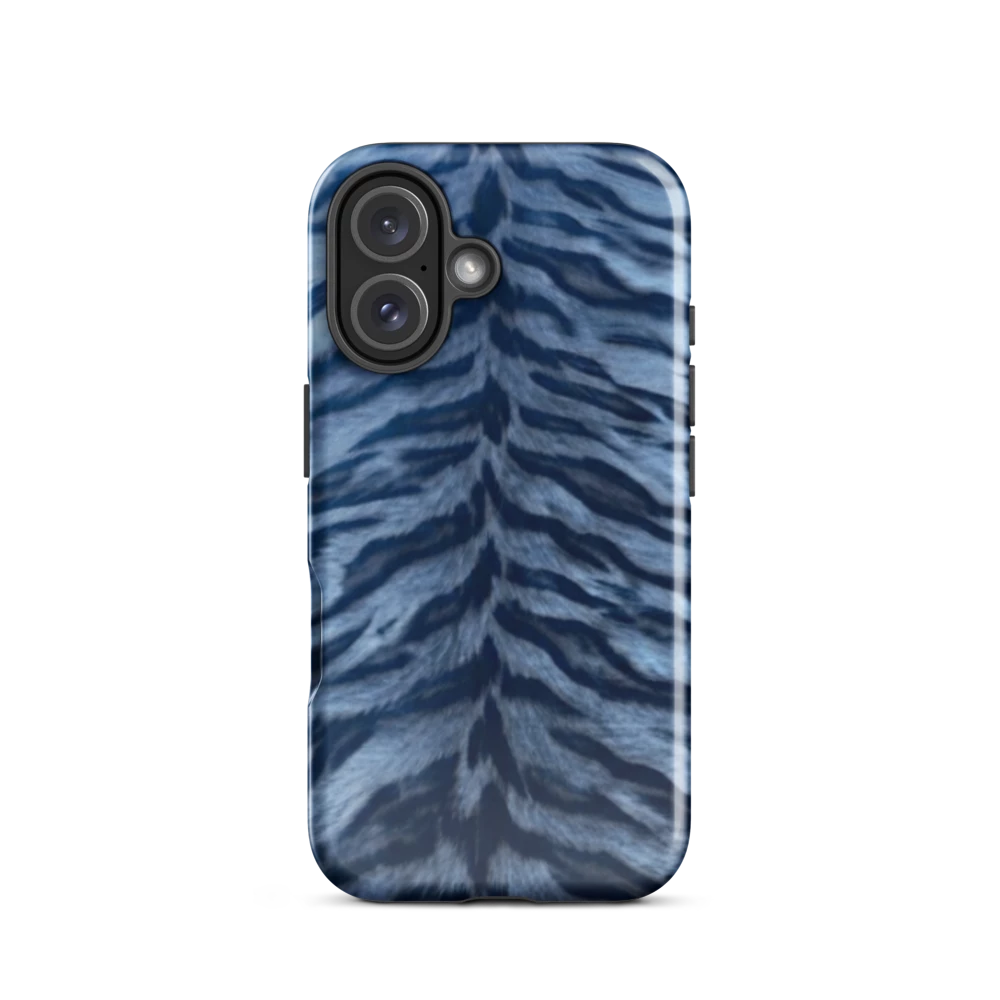 Blue Tiger Print Tough Case for iPhone®