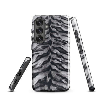 Gray Tiger Print Tough Case for Samsung