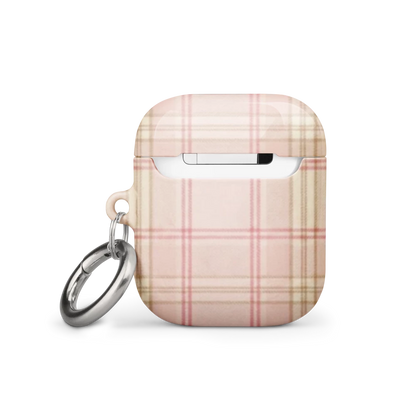 Pink & Cream Plaid Coquette Print Case for AirPods®