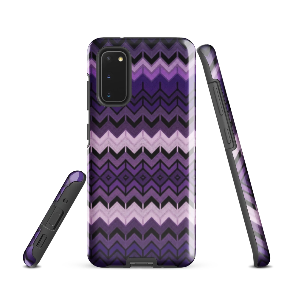 Purple Chevron Tough Case for Samsung